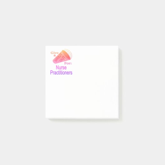 Uitroep voor verpleegkundigen post-it® notes (Voorkant)
