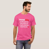 Uitroepen grappig blijven gek definitie t-shirt (Voorkant volledig)