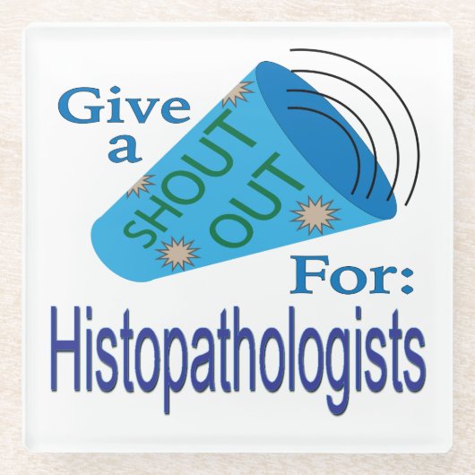 Uitroepen voor histoponisten glazen onderzetter (Voorkant)