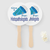 Uitroepen voor histoponisten handwaaier (Voorkant en achterkant)