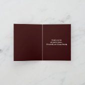 Uitroeping Vampier Gotische Bruiloft Bedankkaart (Binnen)