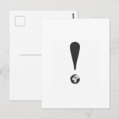 Uitroepingsteken  briefkaart (Voorkant / Achterkant)