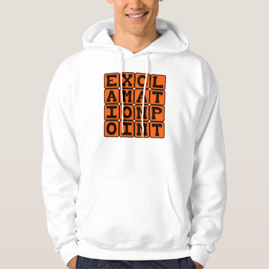 Uitroepingsteken, Type interpunctie Hoodie (Voorkant)