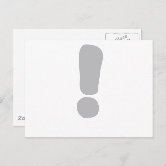 Uitroepteken! Briefkaart (Voorkant / Achterkant)