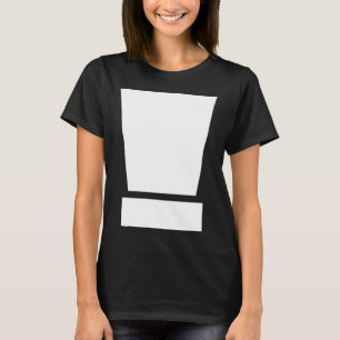Uitroepteken Eenvoudig Zwart-wit Punctuati T-shirt