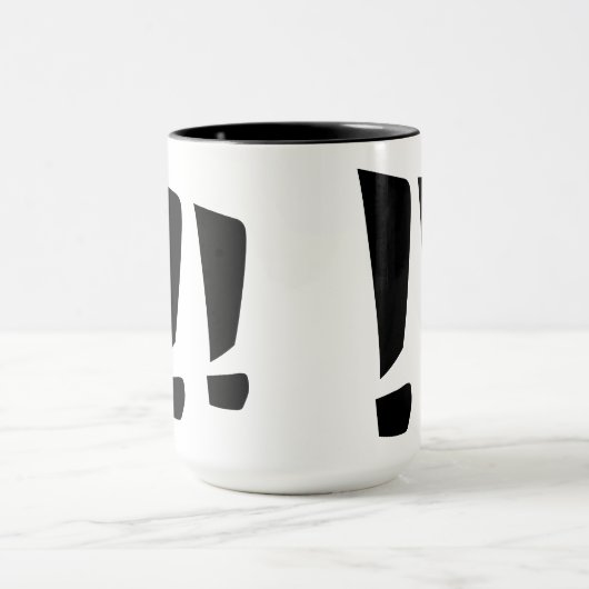 Uitroepteken Mok (Midden)