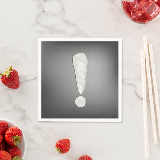 Uitroepteken Papieren servetten (Insitu)