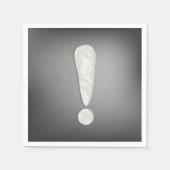 Uitroepteken Papieren servetten (Voorkant)