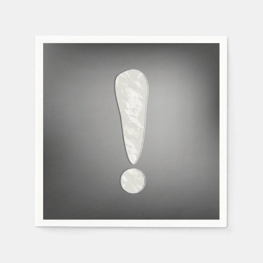 Uitroepteken Papieren servetten (Voorkant)