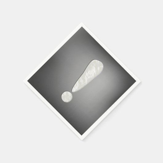 Uitroepteken Papieren servetten (Hoek)