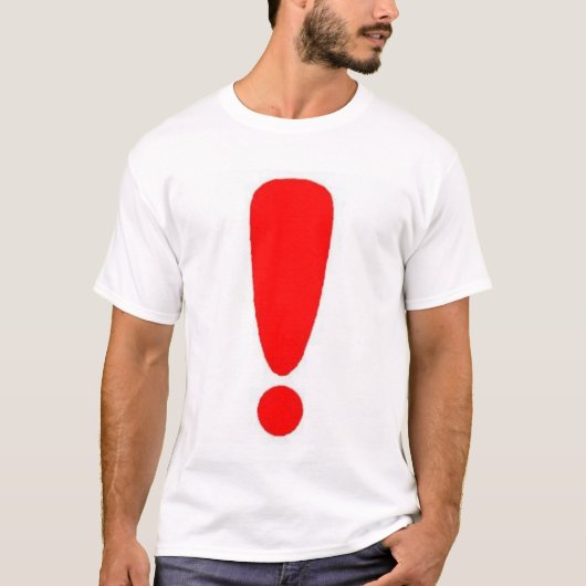 Uitroepteken T-shirt (Voorkant)