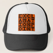 Uitroepteken, type functie trucker pet (Voorkant)