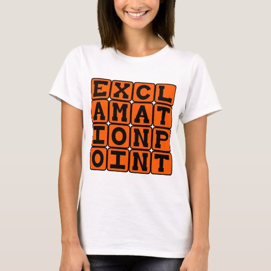 Uitroepteken, Type interpunctie T-shirt (Voorkant)