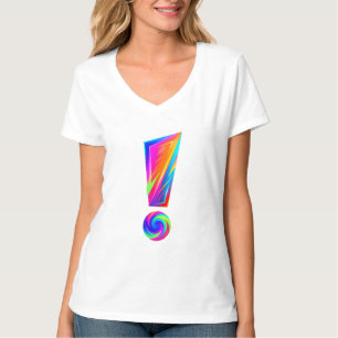 Uitroepteken Voor Vraagteken Achter Grafisch T-shi T-shirt