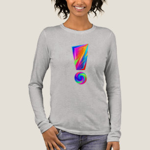 Uitroepteken Voor Vraagteken Achter Grafisch T-shi Tri-Blend Shirt