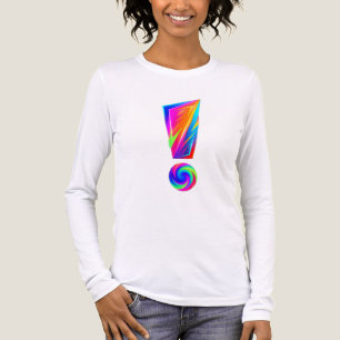 Uitroepteken Voor Vraagteken Achter Grafisch T-shi Tri-Blend Shirt