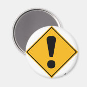 Uitroepteken wegteken! magneet (Voorkant / Achterkant)