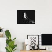 Uitrol van Space Shuttle Columbia (STS-2) Poster (Thuiskantoor)