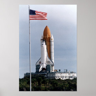 Uitrol van Space Shuttle Discovery (STS-82) Poster