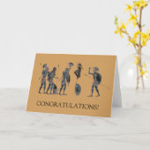 Uitrusting - het Oude Griekse hoplites vieren Kaart (Gele Bloem)