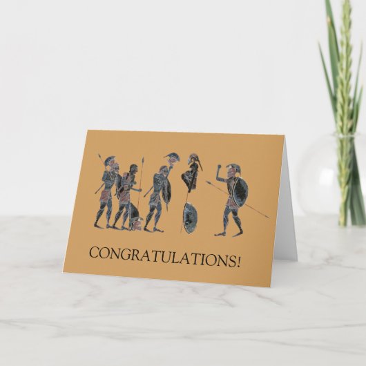 Uitrusting - het Oude Griekse hoplites vieren Kaart (Voorkant)