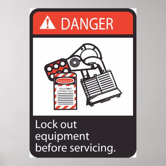 Uitrusting voor blokkering van gevaar poster (Voorkant)