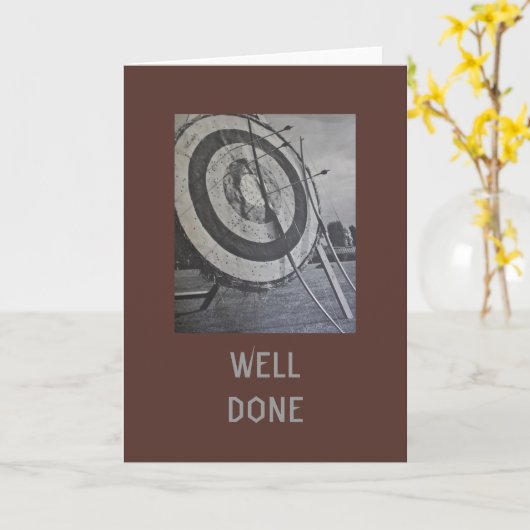 Uitrusting voor boogschieten kaart (Gele Bloem)