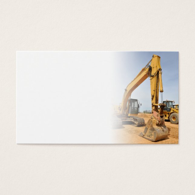 uitrusting voor de bouw van graafmachines visitekaartje (Voorkant)