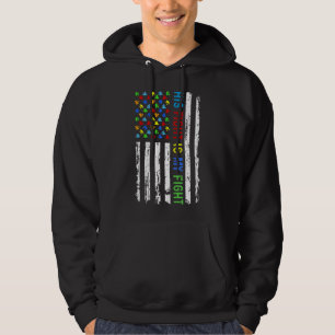 Uitrusting voor Mannen ter ondersteuning van autis Hoodie