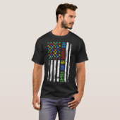 Uitrusting voor Mannen ter ondersteuning van autis T-shirt (Voorkant volledig)