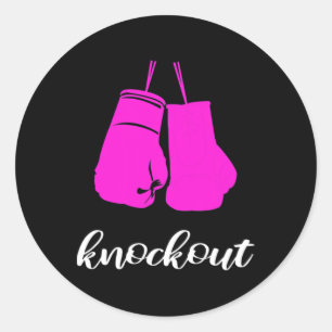 Uitschakeling Kickboxer Fan Cadeau Voor Vrouwen Ronde Sticker