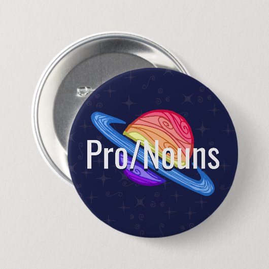 uitschot LGBT Xenogender Flag Planet Ronde Button 7,6 Cm (Voorkant /achterkant)