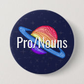 uitschot LGBT Xenogender Flag Planet Ronde Button 7,6 Cm (Voorkant)