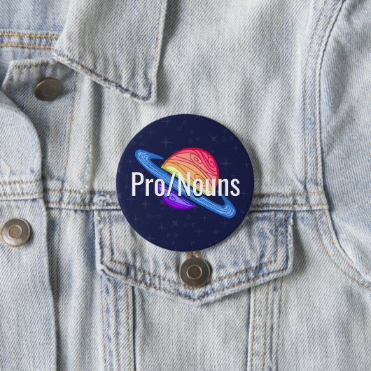uitschot LGBT Xenogender Flag Planet Ronde Button 7,6 Cm (In situ)