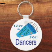 Uitschreeuwen voor dansers sleutelhanger (Voorkant)