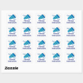 Uitschreeuwen voor fitnessinstructeurs vierkante sticker (Vel)