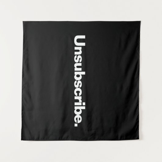 Uitschrijven één woord witte tekst minimalisme gra wandkleed (Voorkant (horizontaal))