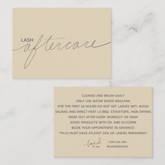 Uitslag na de zorgkaart advieskaart (Voorkant / Achterkant)