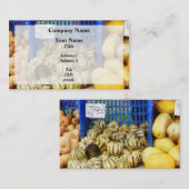 Uitslag op de Farmer-markt Visitekaartje (Voorkant / Achterkant)