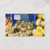 Uitslag op de Farmer-markt Visitekaartje (Achterkant)