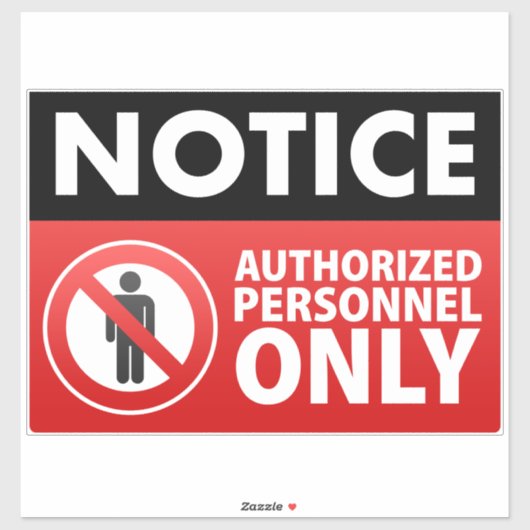 Uitsluitend bevoegd personeel sticker (Vel)