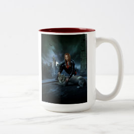 uitsluitend: Bite me Tweekleurige Koffiemok