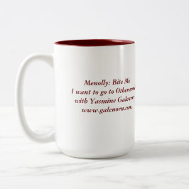 uitsluitend: Bite me Tweekleurige Koffiemok