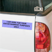 Uitsluitend Bumpersticker voor entertainmentdoelei (Op Truck)