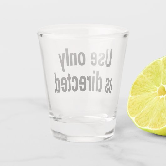 Uitsluitend gebruiken zoals aangegeven shot glas (Achterkant)