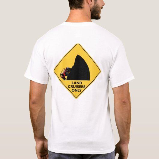 Uitsluitend grondcruiseschepen t-shirt (Achterkant)