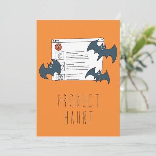 Uitsluitend in Silicon Valley Wenskaart: ProductHa Kaart (Staand voorkant)