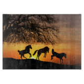 Uitsluitend land voor paarden snijplank (Voorkant)