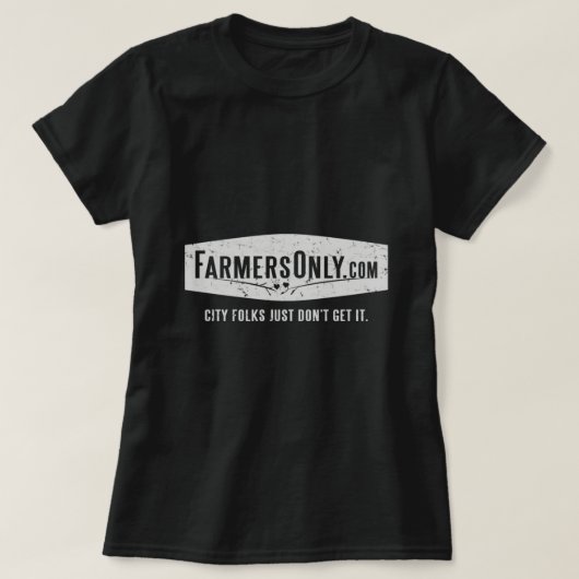 Uitsluitend landbouwers (witte logo) Essential T-S T-shirt (Design voorkant)