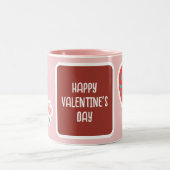 Uitsluitend ontwerp voor traditionele Valentijnsda Tweekleurige Koffiemok (Center)